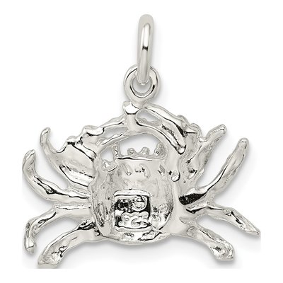 Sterling Silver Crab Charm – view 4
