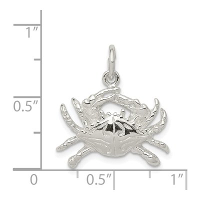 Sterling Silver Crab Charm – view 5