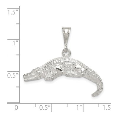 Sterling Silver Alligator Pendant – view 5