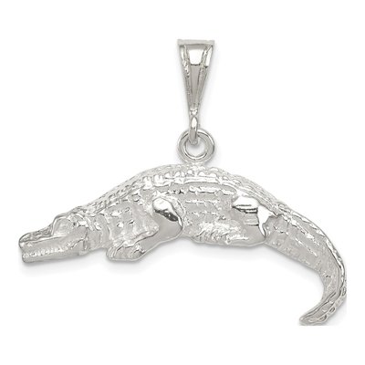 Sterling Silver Alligator Pendant
