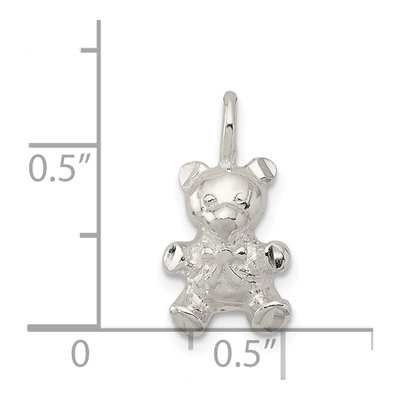 Sterling Silver Teddy Bear Charm – view 6