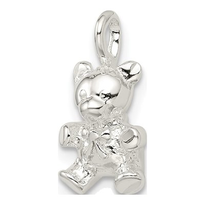 Sterling Silver Teddy Bear Charm – view 7