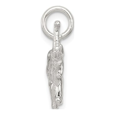 Sterling Silver Elephant Pendant – view 3