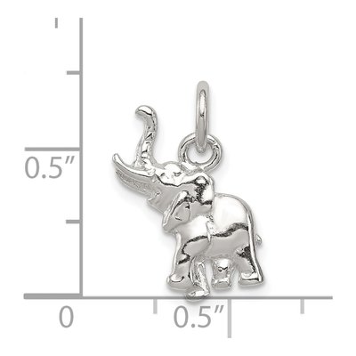 Sterling Silver Elephant Pendant – view 5