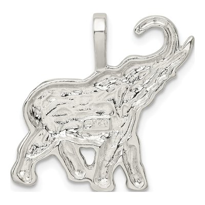 Sterling Silver Elephant Pendant – view 4