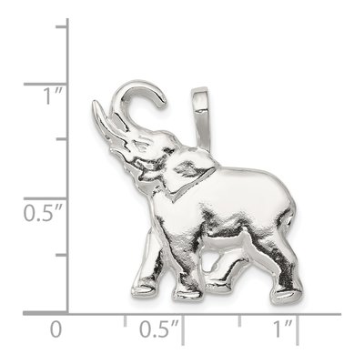 Sterling Silver Elephant Pendant – view 5