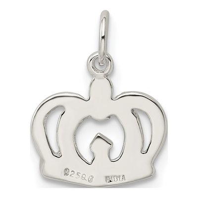 Sterling Silver Crown Pendant – view 4