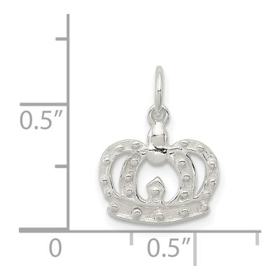 Sterling Silver Crown Pendant – view 5