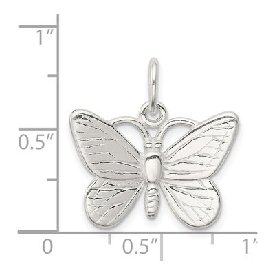 Sterling Silver Butterfly Pendant – view 6