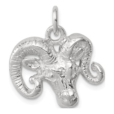 Sterling Silver Ram Pendant