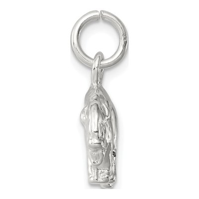 Sterling Silver 3-D Buffalo Pendant – view 3