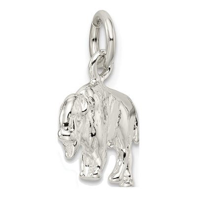 Sterling Silver 3-D Buffalo Pendant – view 6