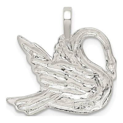 Sterling Silver Swan Pendant – view 4
