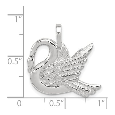 Sterling Silver Swan Pendant – view 5