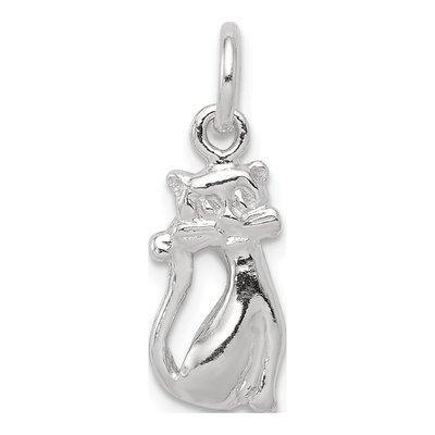 Sterling Silver Cat Pendant