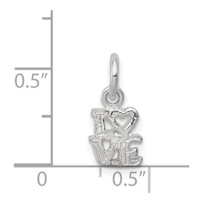 Sterling Silver Love Pendant – view 4