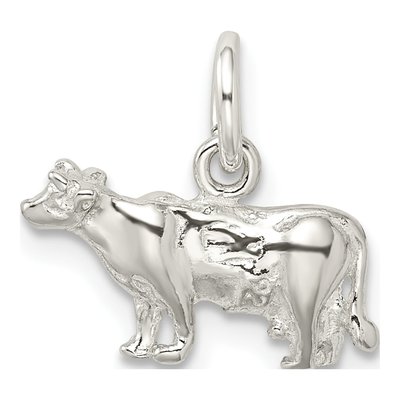 Sterling Silver Cow Pendant – view 4