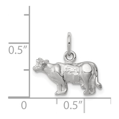 Sterling Silver Cow Pendant – view 5