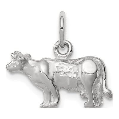 Sterling Silver Cow Pendant