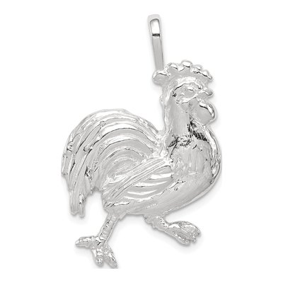 Sterling Silver Rooster Pendant