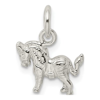 Sterling Silver 3D Horse Pendant – view 4