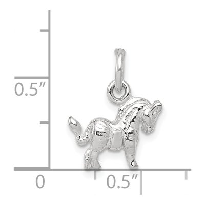Sterling Silver 3D Horse Pendant – view 5
