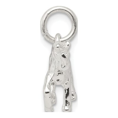 Sterling Silver 3D Horse Pendant – view 3