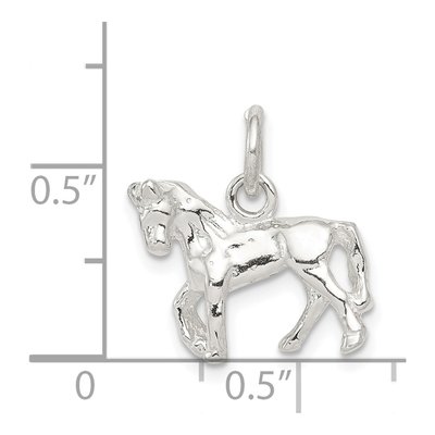 Sterling Silver 3D Horse Pendant – view 5