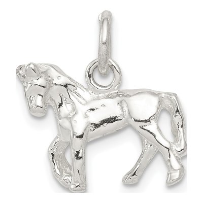 Sterling Silver 3D Horse Pendant