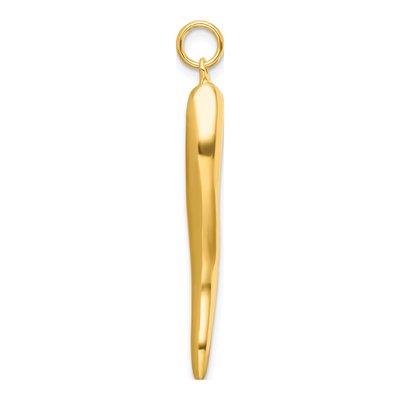 Gold-Plated Sterling Silver Horn Pendant – view 3