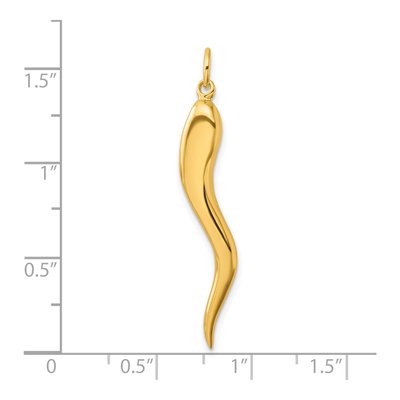Gold-Plated Sterling Silver Horn Pendant – view 5