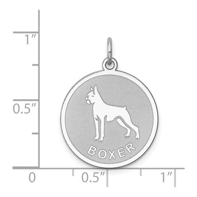 Sterling Silver Boxer Disc Charm – view 4