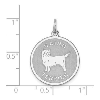 Sterling Silver Cairn Terrier Pendant – view 4