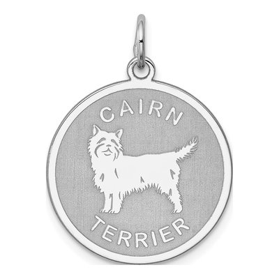 Sterling Silver Cairn Terrier Pendant