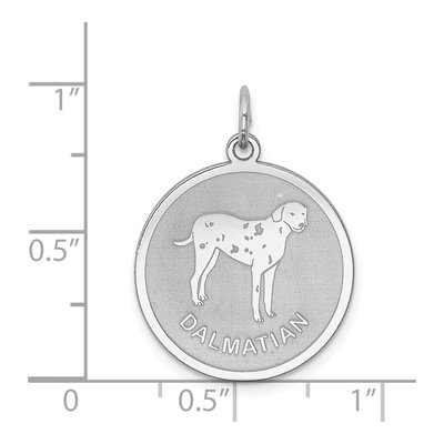 Sterling Silver Dalmatian Disc Pendant – view 4