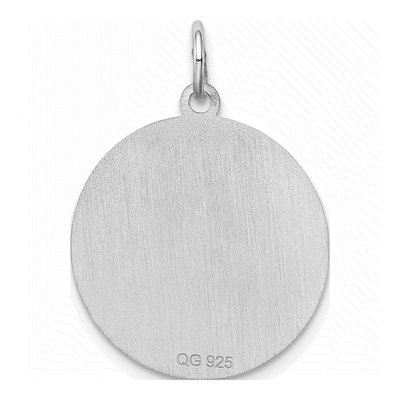Sterling Silver Weimaraner Disc Pendant – view 5