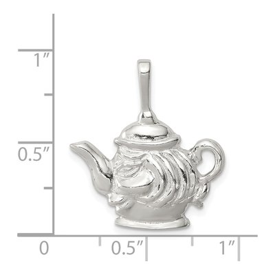 Sterling Silver Teapot Pendant – view 4