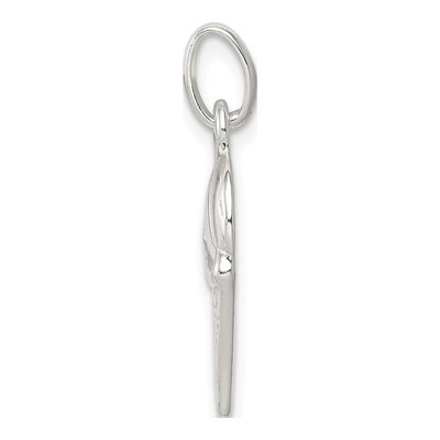 Sterling Silver Basketball Hoop Charm – view 3