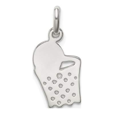Sterling Silver Basketball Hoop Charm – view 5