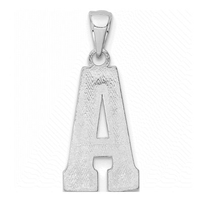 Sterling Silver Letter A Pendant – view 4