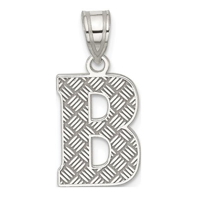 Sterling Silver Letter B Pendant