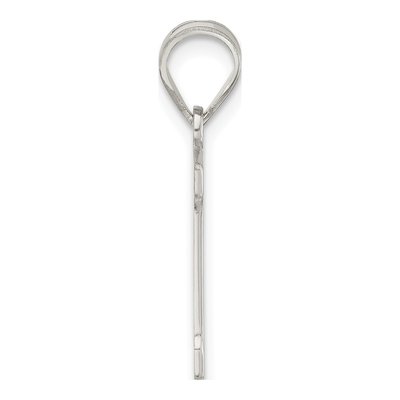 Sterling Silver Letter D Pendant – view 3