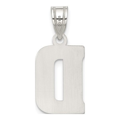 Sterling Silver Letter D Pendant – view 5
