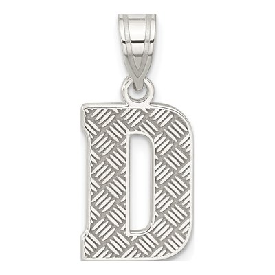 Sterling Silver Letter D Pendant