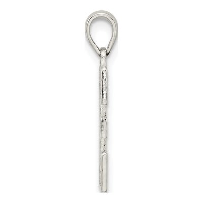 Sterling Silver Letter E Pendant – view 3