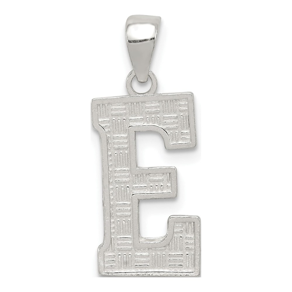 Sterling Silver Letter E Pendant