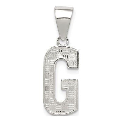 Sterling Silver Letter G Pendant