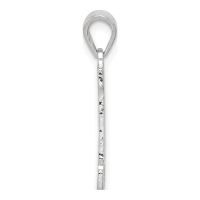 Sterling Silver Letter H Pendant – view 2