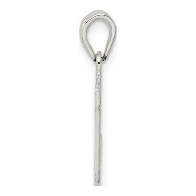 Sterling Silver Letter J Pendant – view 3