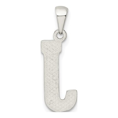 Sterling Silver Letter J Pendant – view 5